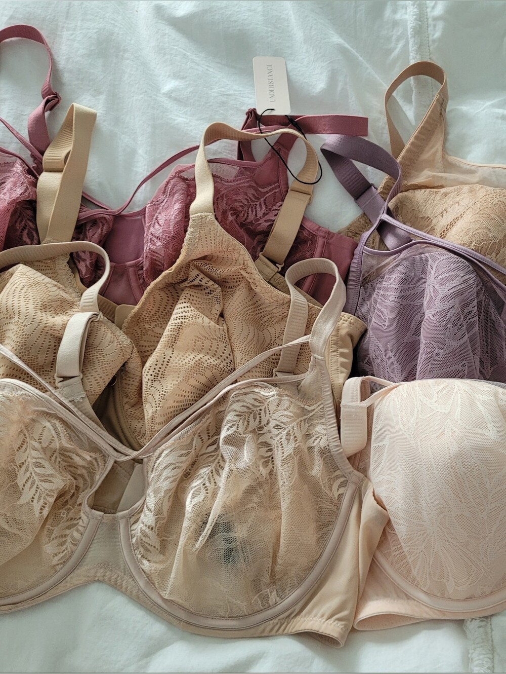 Understance Lot 6 Bras 36G, 38G, 34H